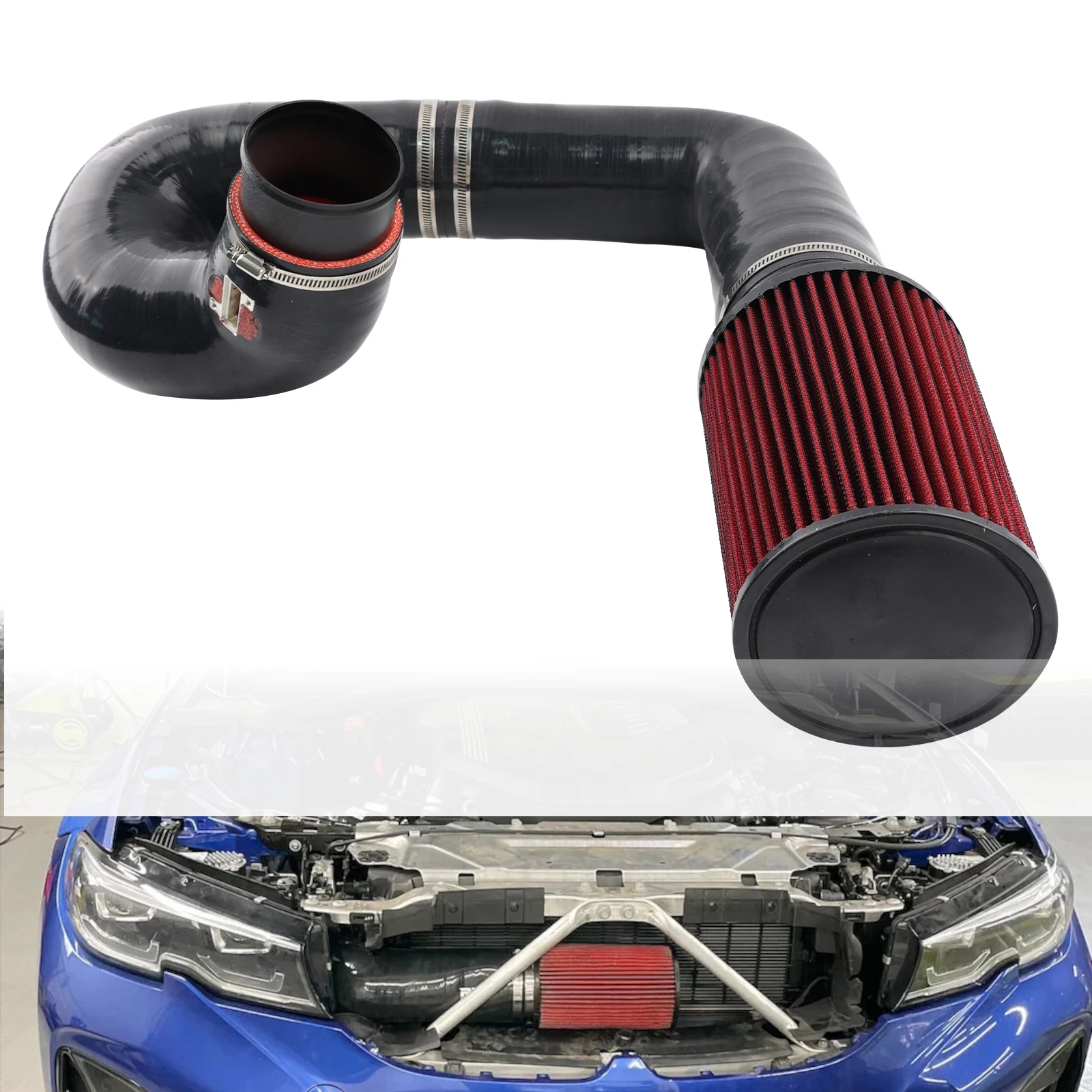 Kit de Admisión de Aire Frío para BMW 2020-2025 G42 B58 M240i G20 G21 M340i G22 G23 G26 M440 G30 G31 540i B58 3.0T Turbo