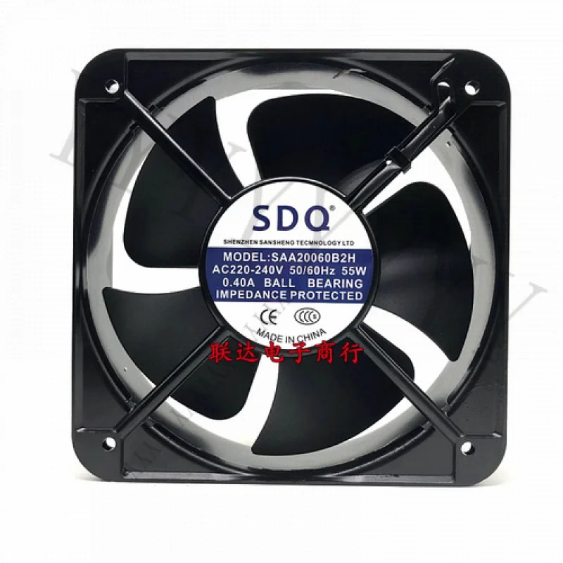 

Y+SDQ SAA20060B2H AC220V-240V 55W 0.40A 20CM Охлаждающий вентилятор