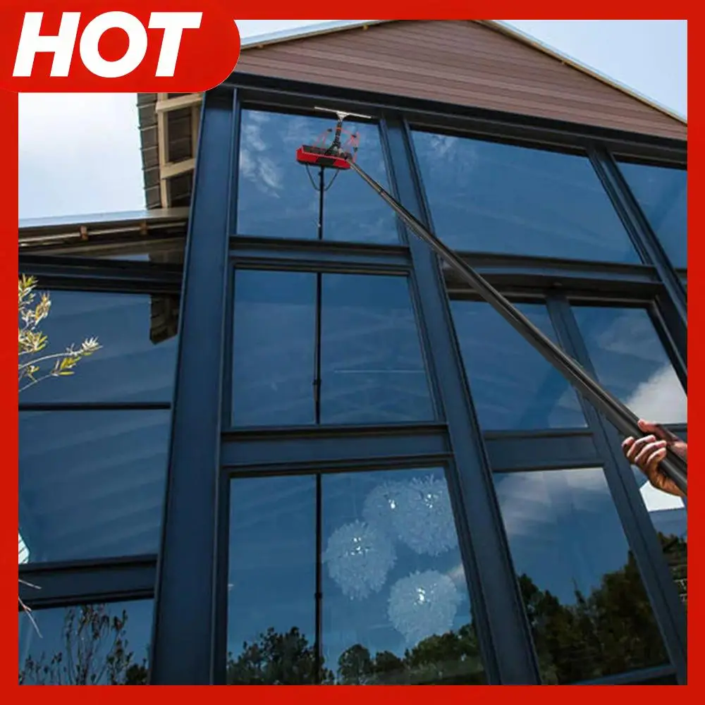 

11pcs Solar Panel Cleaning Brush and Squeegee Stainless Steel Extendable Solar Panel Washing Tool Easy To Use