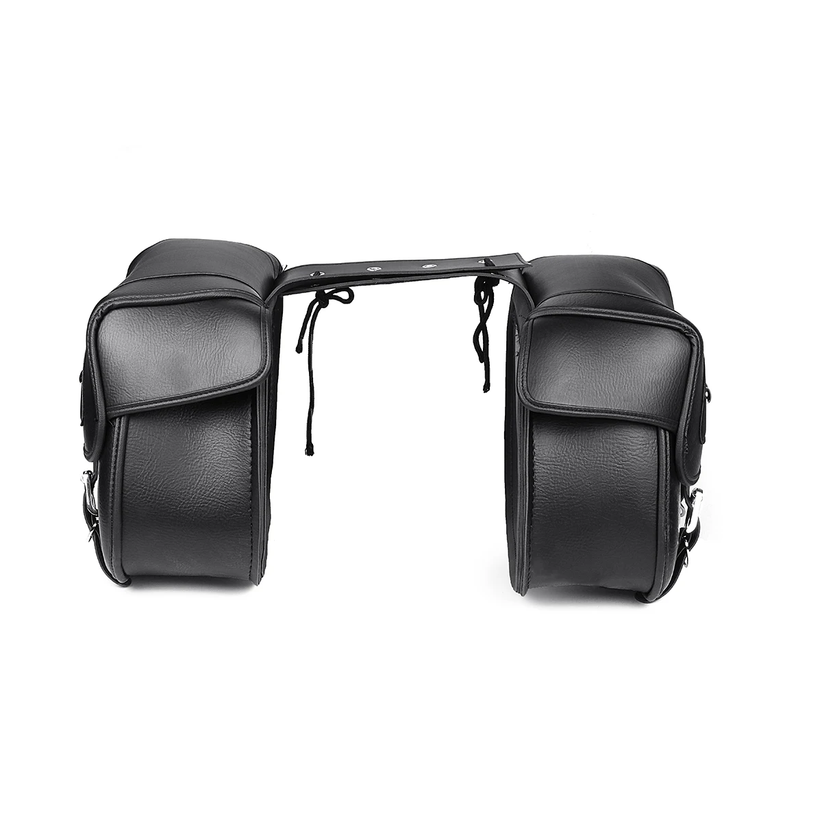 2pcs Universal Motorcycle Saddlebag PU Leather Side Saddle Bag Storage Luggage Bag for Honda/Suzuki/Kawasaki/Yamaha