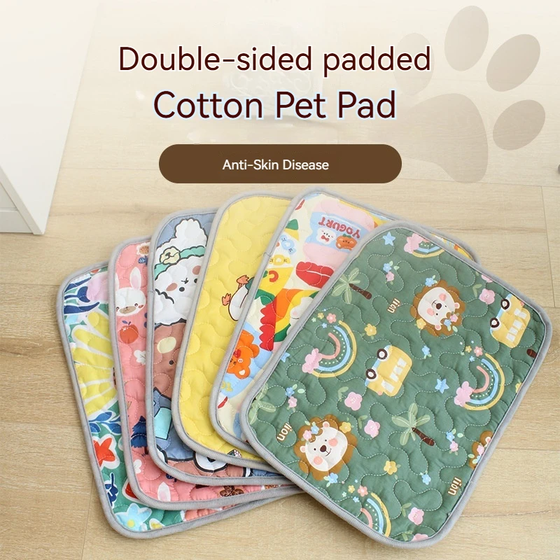 Pet Dog Sleeping Mat Four Seasons Universal Warm In Winter All Cotton Double Sided Quilted For Small Large Dogs Cats Indoor Home
