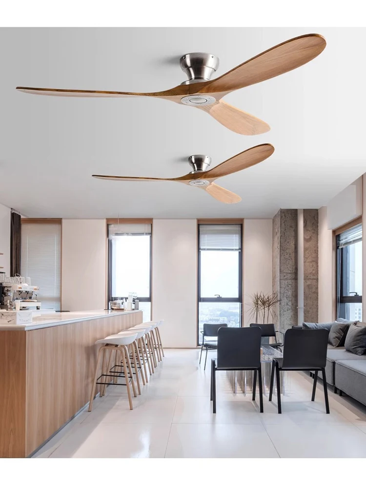 

Низкопрофильный потолочный вентилятор 42/52/60 дюймов с 3 деревянными лопастями, электродвигатель постоянного тока, с пультом дистанционного управления, для гостиной, столовой, спальни