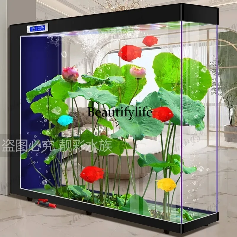 K153 living room screen without base, new office home water-free, ecological floor aquarium