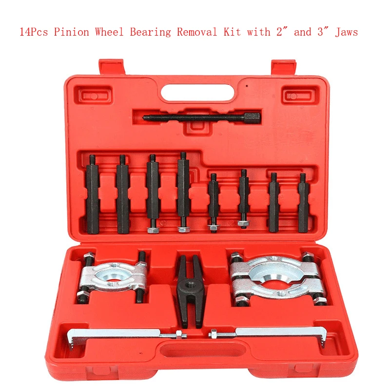 12Pcs 14Pcs Bearing Puller Set  Pinion Wheel Bearing Removal Kit with 2