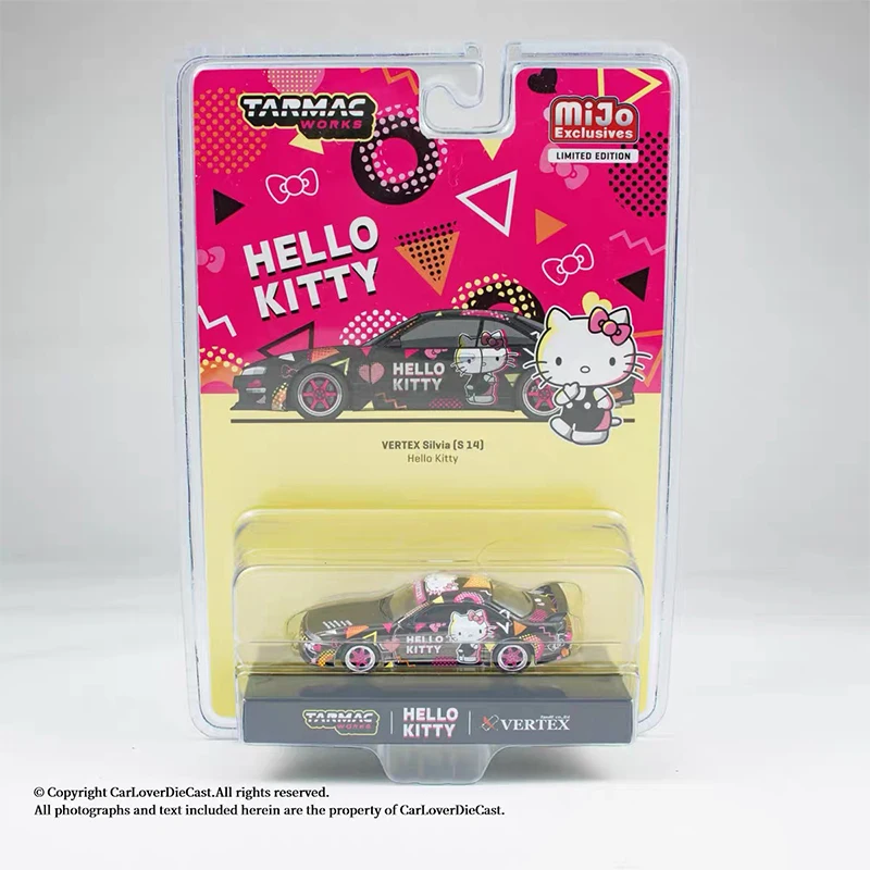 TW Stokta 1:64 Ölçekli Vertex Nissan Silvia S14 Sanrio Hello Kitty