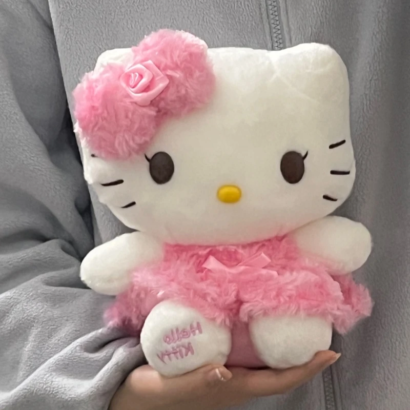 Sanrio Rose Strik Melody Hellokitty Romantische en mooie cartoon schattige poppen knuffels voor Valentijnsdag en nieuwjaarscadeaus