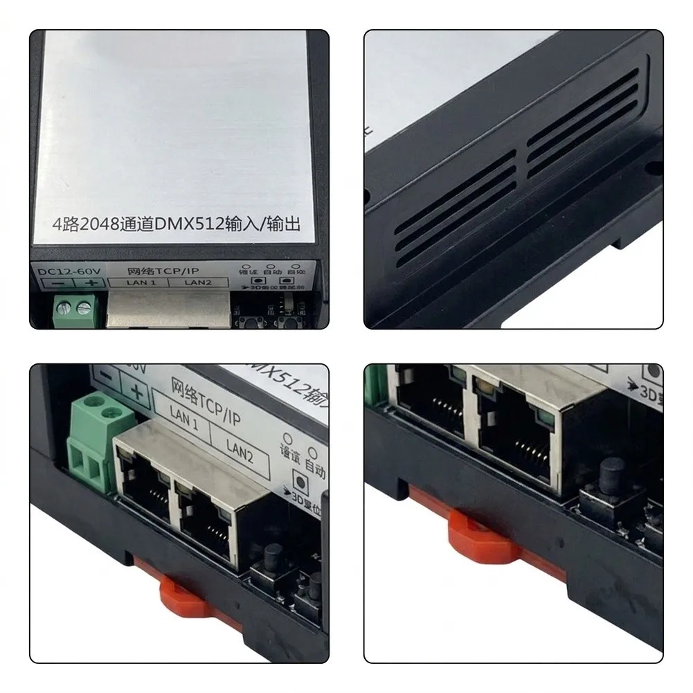 Portable For DMX512 Lighting Console Network Channel Extender for Mini Control Systems with 4 Channel 2048 Output
