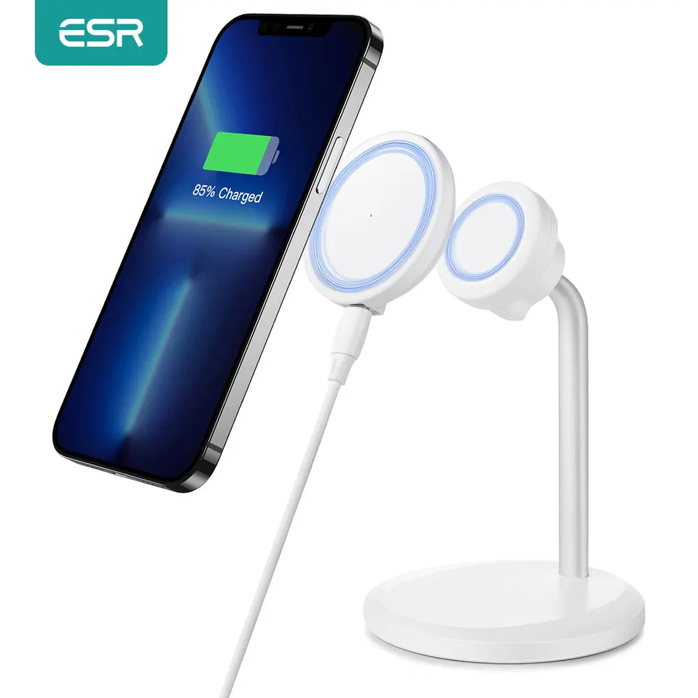 

ESR for MagSafe Charger Detachable Charger for iPhone 13 Pro for iPhone 12 Pro Max Wireless Magnetic Charging Desktop Pad Stand