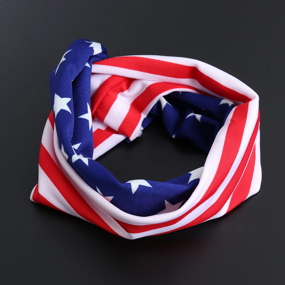 

Soft Flag Headband Elastic Hair Wrap Stylish Turban For Independence Day And Patriotic Events