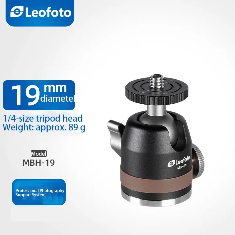 

Leofoto head mini cell phone gopro 90 ° panoramic base universal ball head MBH-19