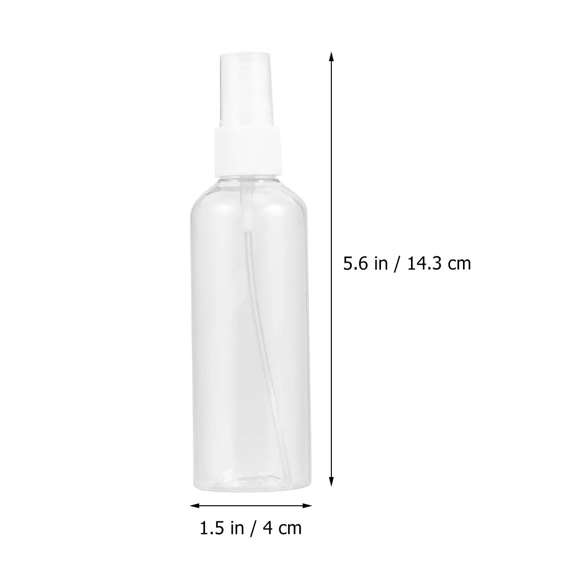 8Pcs Portable Subpackaging Bottle Refillable Transparent Fine Mist Sprayer Travel Liquid Storage 100Ml