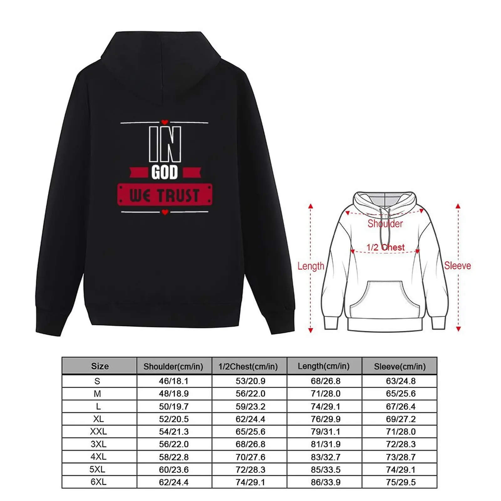 الملونة في الله نحن نثق على التصميم المسيحي هوديي الملابس الكورية نمط ملابس رجالي ملابس رجالي معطف رجالي هوديي الرجال