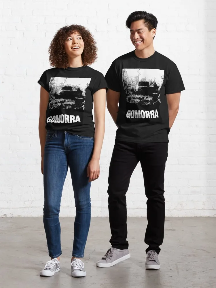 Gomorra Classic T-Shirt Slim Fit Brand Vintage Short Sleeve Crew Neck Clothing