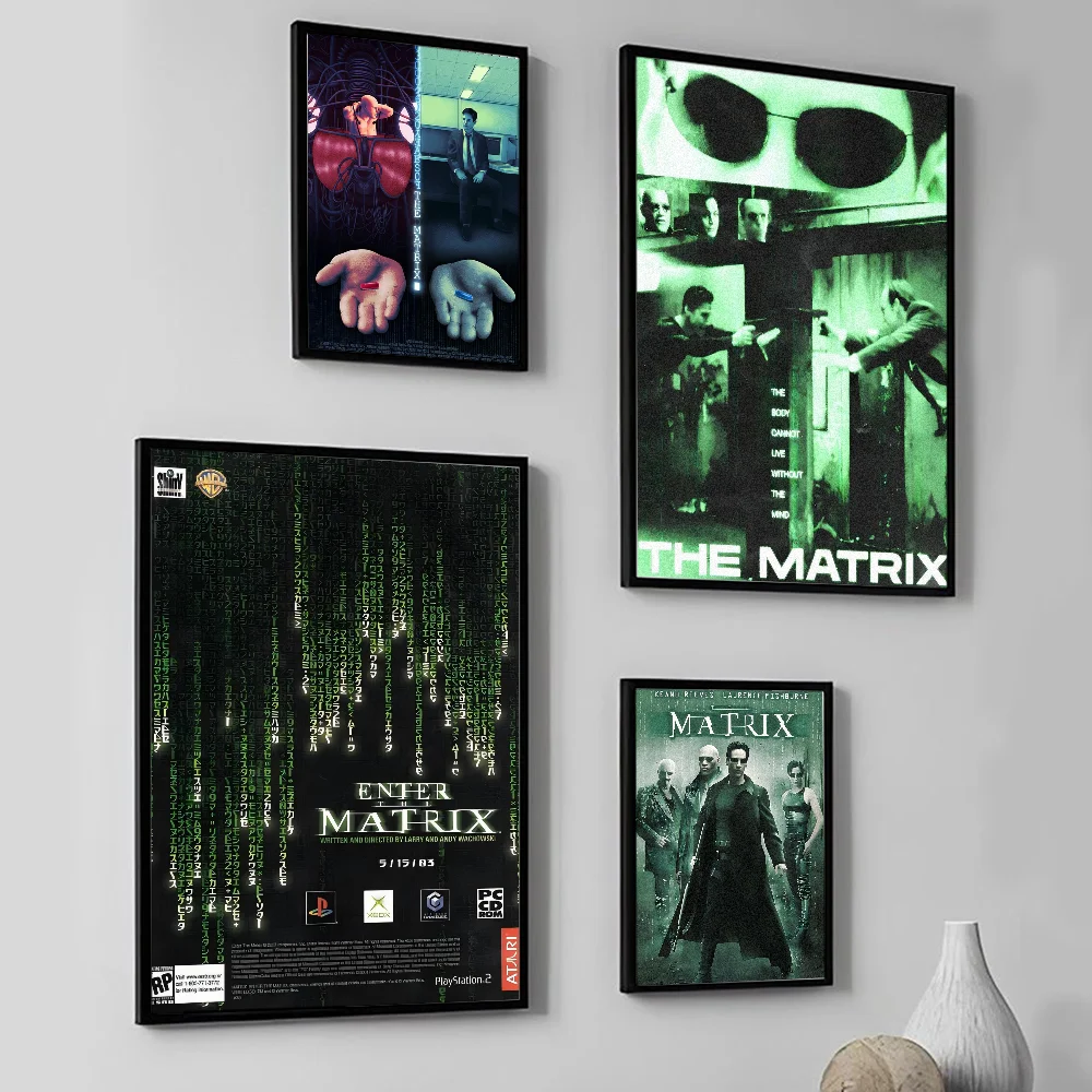 Classic Science Fiction Movies The M-Matrix Poster Wall Art Home Decor Room Decor Digital Painting Living Room Restaurant Kitche