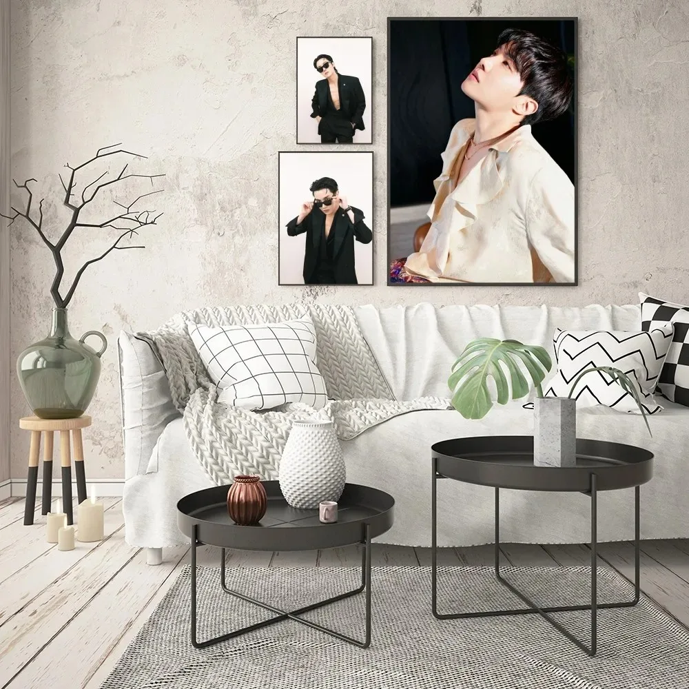 Boy Singer Poster Good Quality Prints And Posters Vintage Room Home Bar Cafe J-Hope Kpop Decor Aesthetic Art Wall Painting
