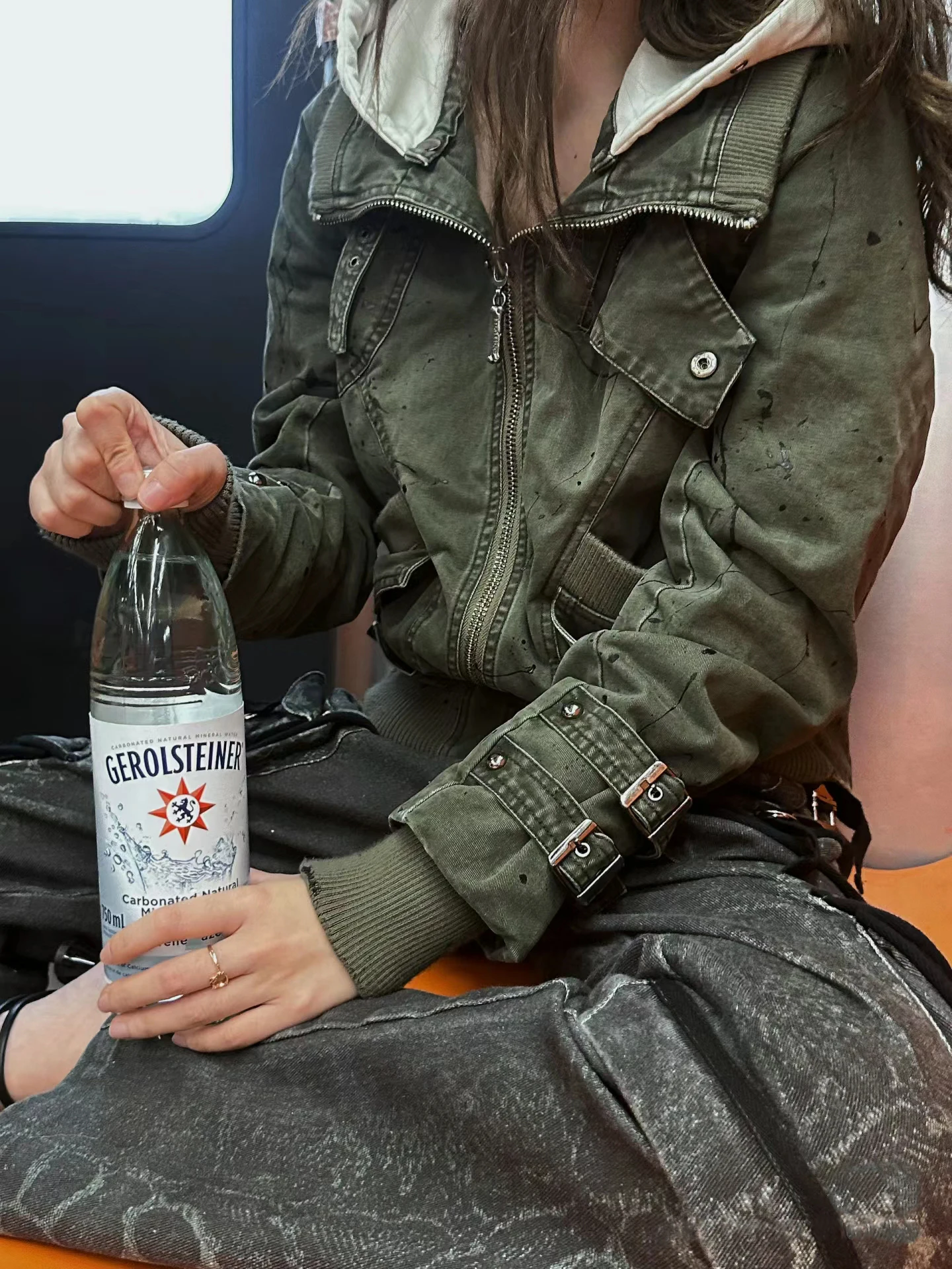 Fulltide Original Design Autumn Winter Two Ways Wearing Punk Washed Cargo Jacket Army Green Vintage Retro Chic Coat Streetwear