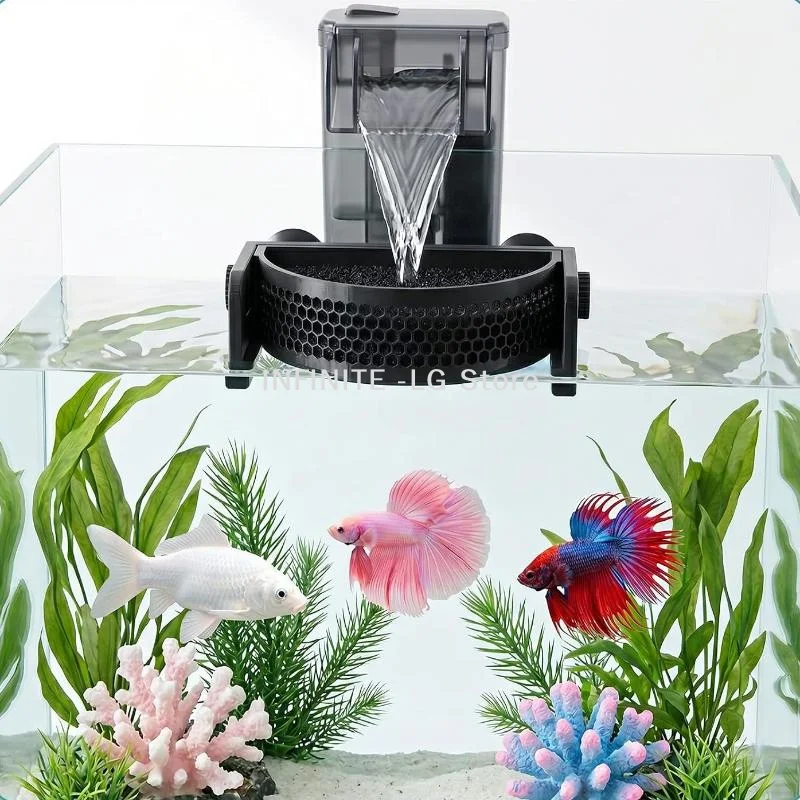 Fish Tank Filter Aquarium - Aquarium Filter Baffle With Suction Cups,
