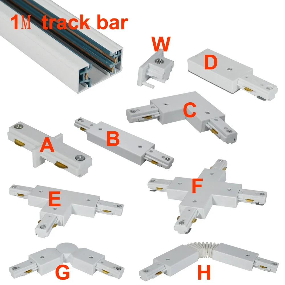 10pcs Rail 3 Wire 1 Phase Track Rail for LED Track light