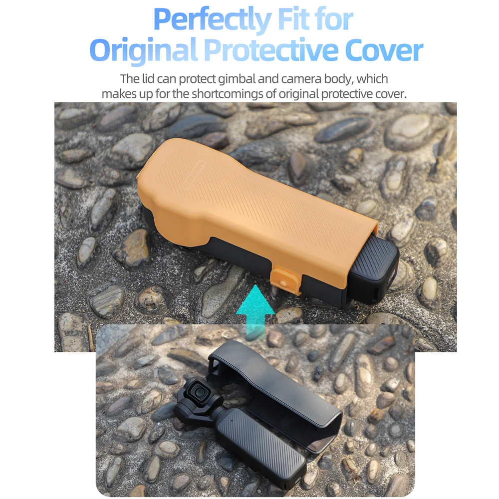 Sunnylife For DJI Osmo Pocket 3 Protective Case Camera Lens Screen Protector Anti-fall Flip Cover Quick Release Case Accessories