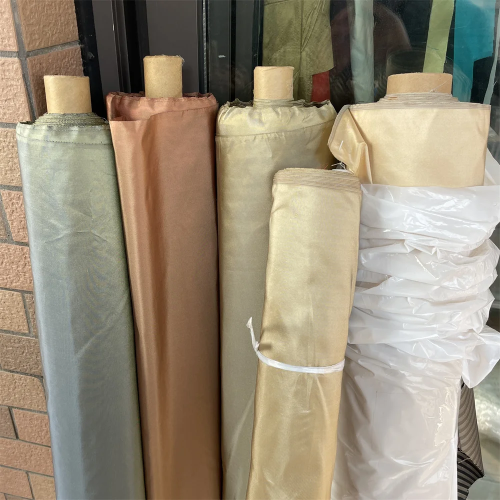 Solid Color Plain Weave Taffeta Silk Fabric for DIY Sewing  Evening Dress Skirt Clothing Fashion Cloth Material By The Meter view 4