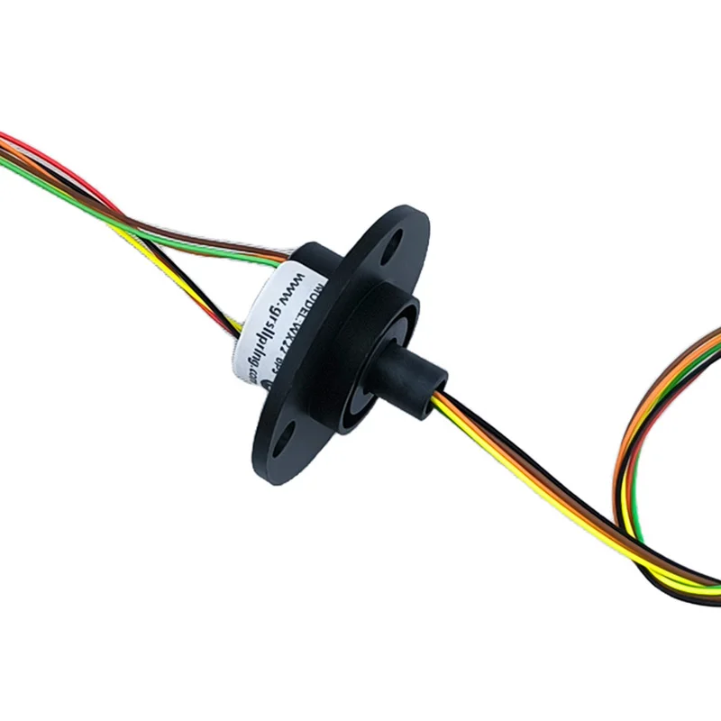 Small current micro slip ring OD22 6-way circuit 2A current induction cooker cap type slip ring UAV electric slip ring