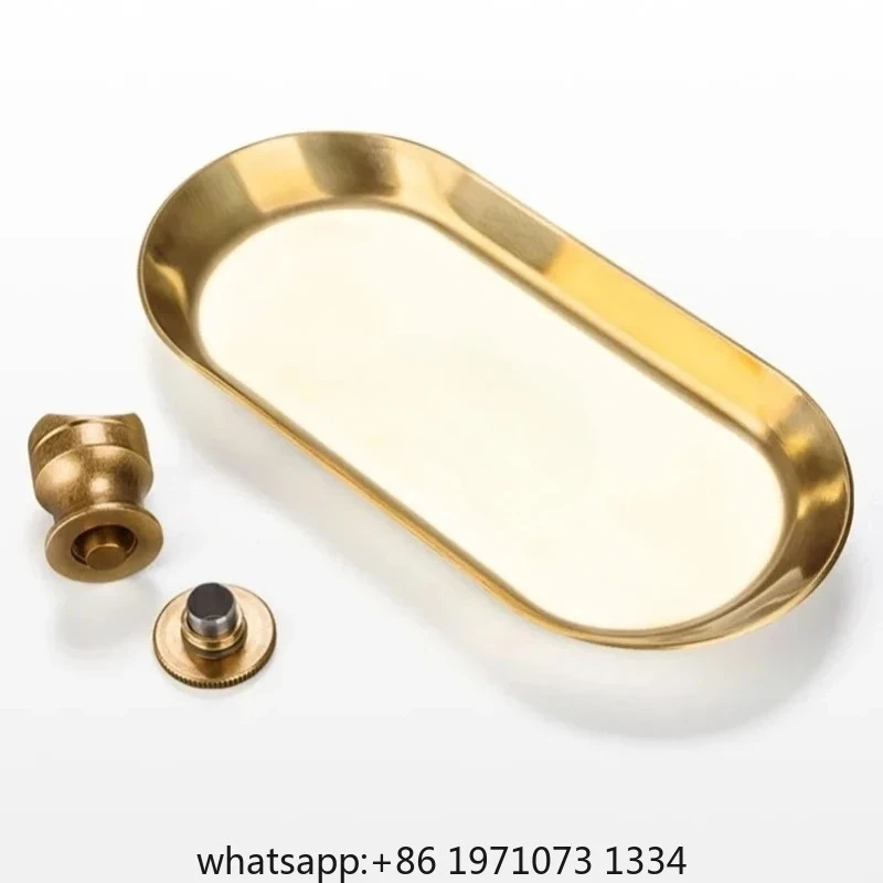 Tray Ashtray Set,  Stainless Steel Holder, Two-piece Set