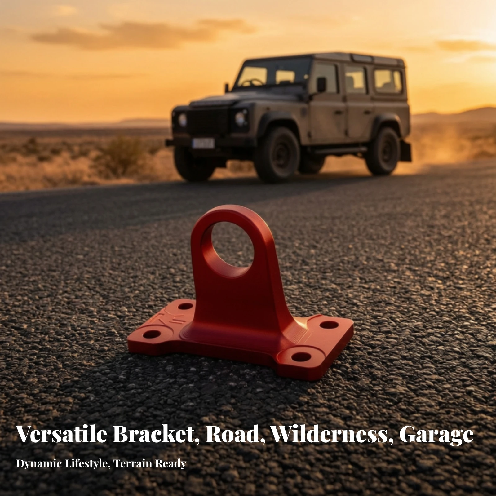 Tow Hook Bracket Bolt-on Recovery Loop Bracket Tow Hook Shackle Mount Rugged Vehicle Parts Long-Lasting for Exterior Upgrade - view 3