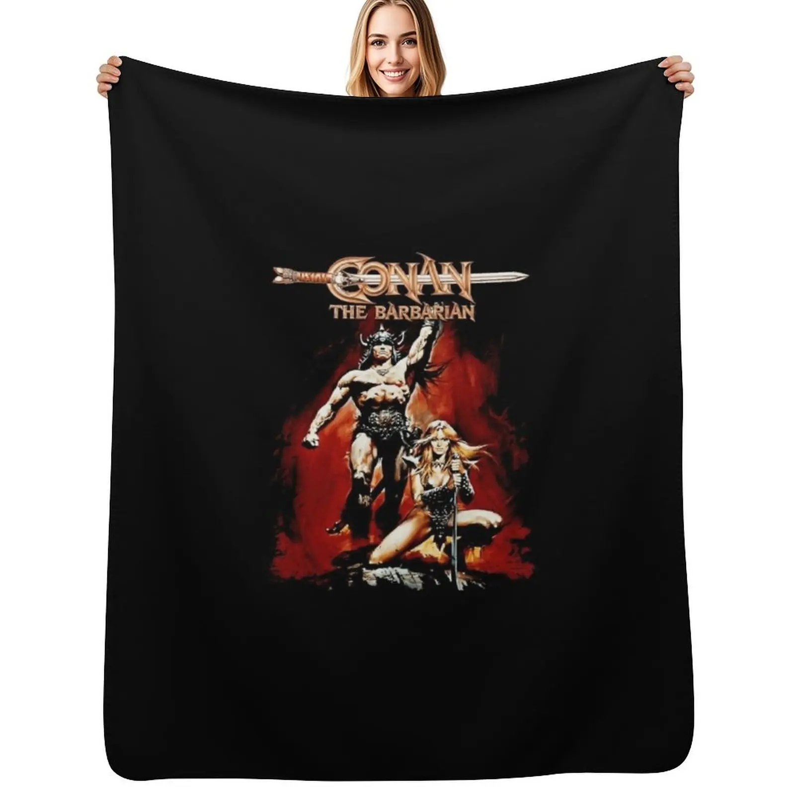 Conan the Barbarian Throw Blanket wednesday Retros Luxury Designer Sofa Quilt manga for sofa Blankets