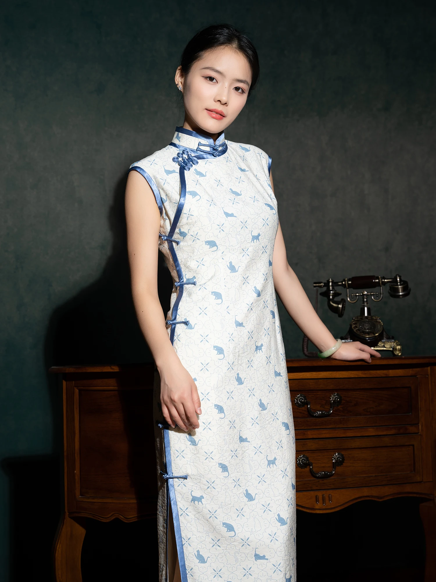 

Ele Ladylike с вышивкой для похудения, дизайн oulder Sve High Slit, повседневная одежда ow off Body ape