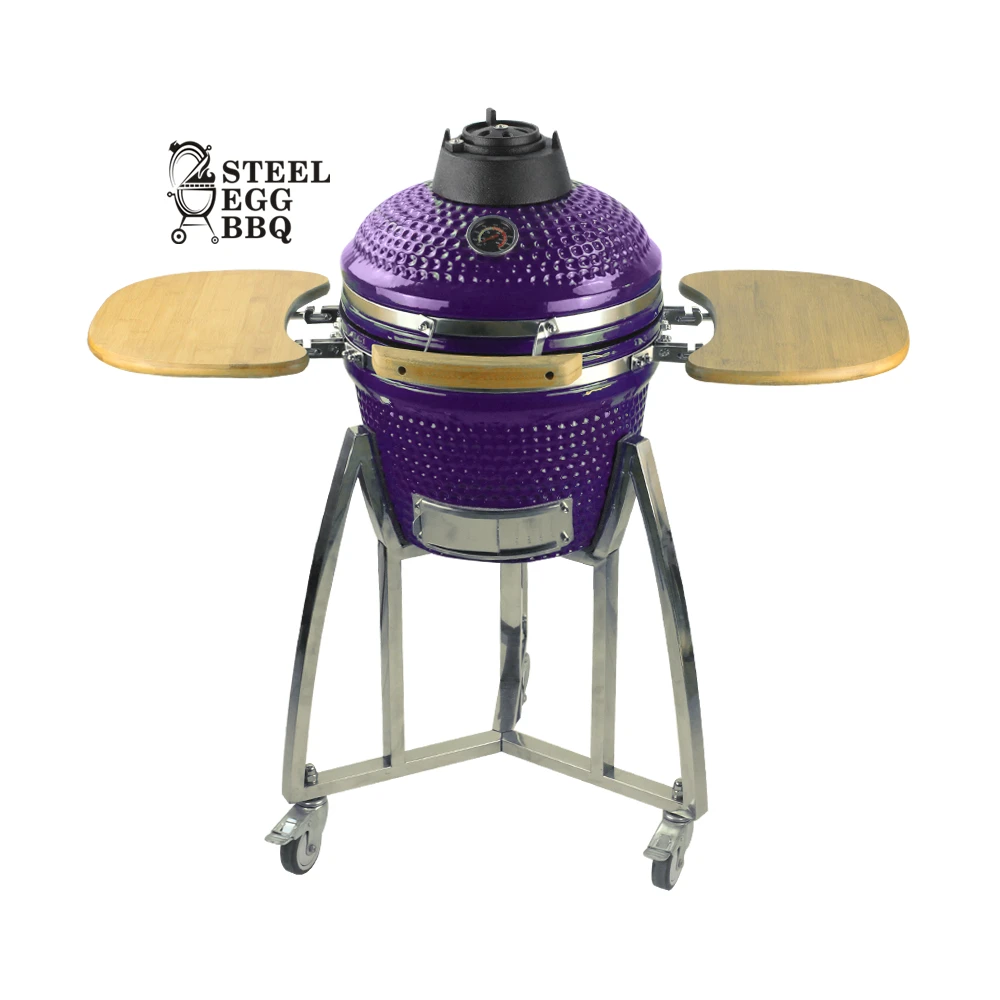 SEB KAMADO 16 Cal Grill węgiel drzewny w kształcie jajka ceramiczny Grill Kamado Grill do dom i ogród kuchni na świeżym powietrzu