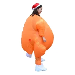 Inflatable Roast Turkey Costume Halloween Chicken For Adults Inflatable/ Christmas Fancy Dress Mascot Cosplay Costume/ Clothing