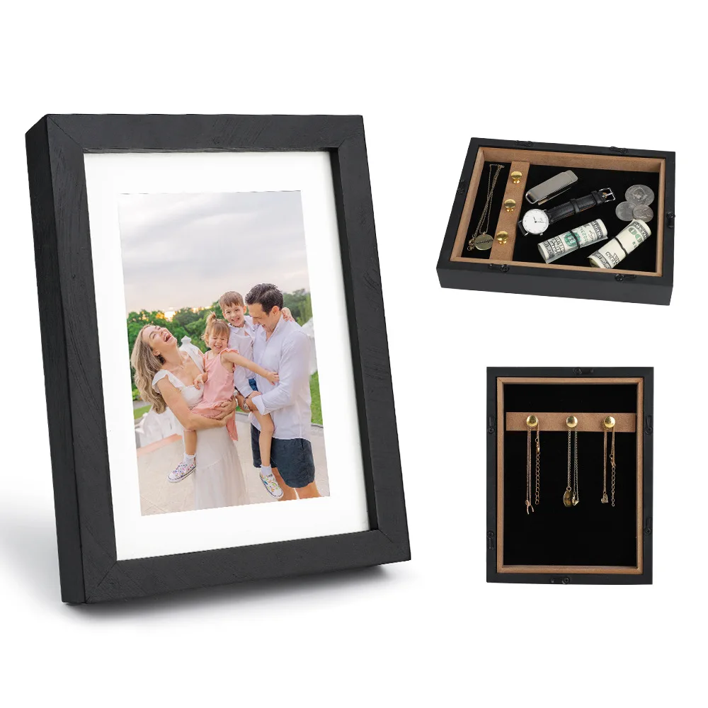 diversion-safe-picture-frame-safe-with-secret-compartment-valuables-hidden-storage-picture-frame-hooks-wall-mounted-secret-box-﻿