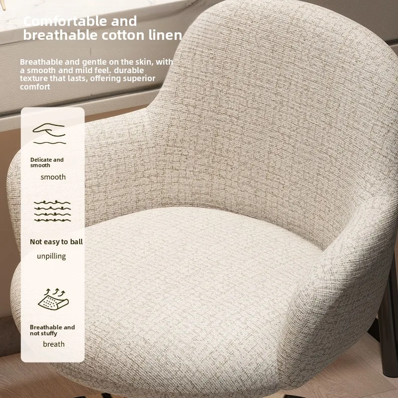 غرفة نوم بسيطة، كرسي مكياج فاخر خفيف، مسكن أنثى، مقعد مكياج قابل للدوران، غرفة تبديل الملابس، مقعد تزيين راقي #5