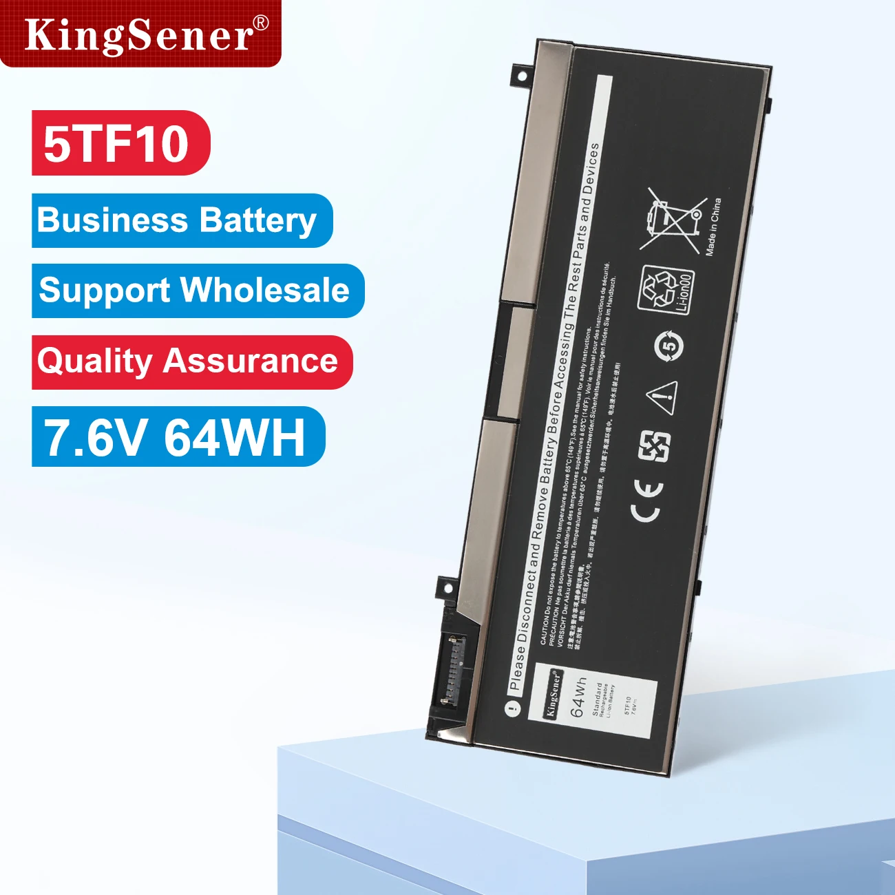 

KingSener 5TF10 Laptop Battery For Dell Precision 7730 7740 7530 7540 P34E P74F P34E001 P34E002 P74F001 P74F002 7.6V 64WH