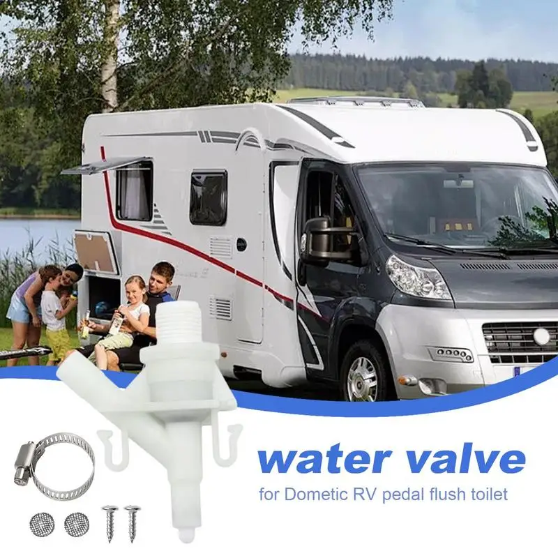 Kit di sostituzione della valvola del WC per camper Set di valvole per WC per auto da campeggio Parti e accessori per camper Gruppo kit di sostituzione della valvola di scarico