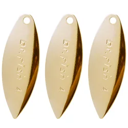 10pcs Willow Spinner Blade #1-#6 for DIY Spinnerbaits Inline Spinner Walleye Rigs Lure Making Supplies Bass Trout Freshwater