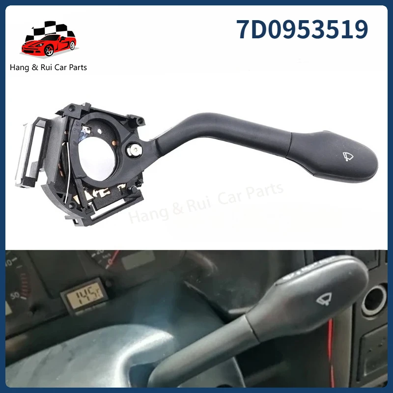 7D0953519 Steering Column Wash Wipe Wiper Stalk Switch Car 1H0953519 377953519A For VW Transporter T4 Caravelle IV 1990-2004
