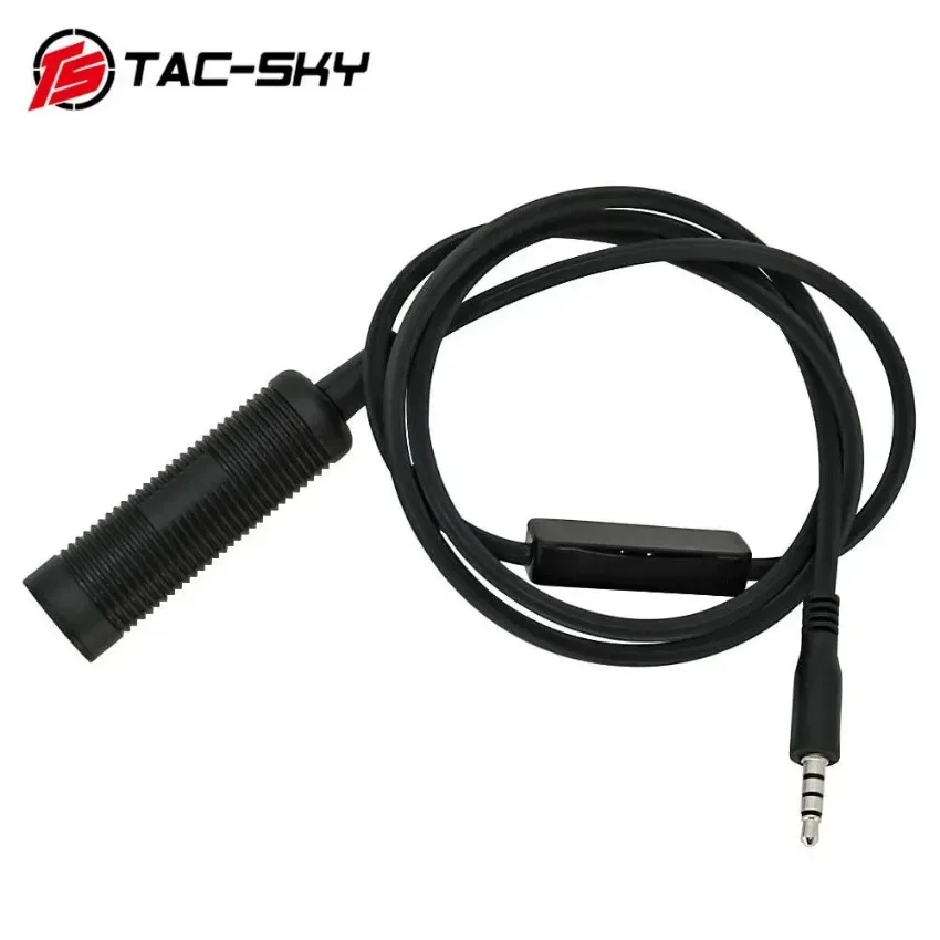 TS TAC-SKY Tactical COMTAC Headset Compatible With Pelto PTT Adapter Mini Phone PTT Plug 3.5mm Version