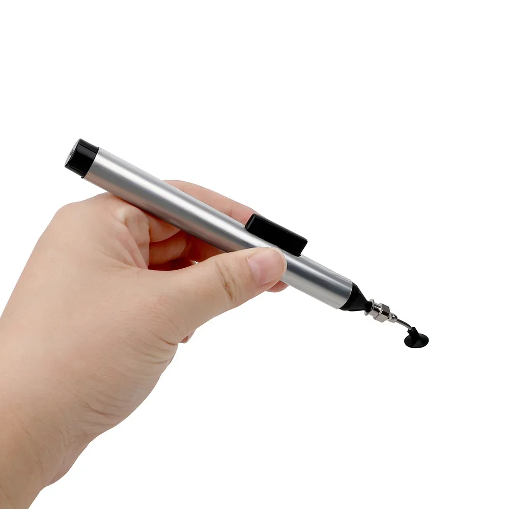 Manual Vacuum Suction Pen IC Solder Picker Hand Tool Set 3 Sizes Sucking Nozzles Alternative Tweezers for Electronics Repair