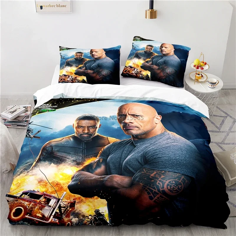 Fast and Furious 3d Bedding Set Bed Linen Duvet Cover Set Pillowcase Bedclothes Twin Full Queen King Comforter Cover 2/3pcs