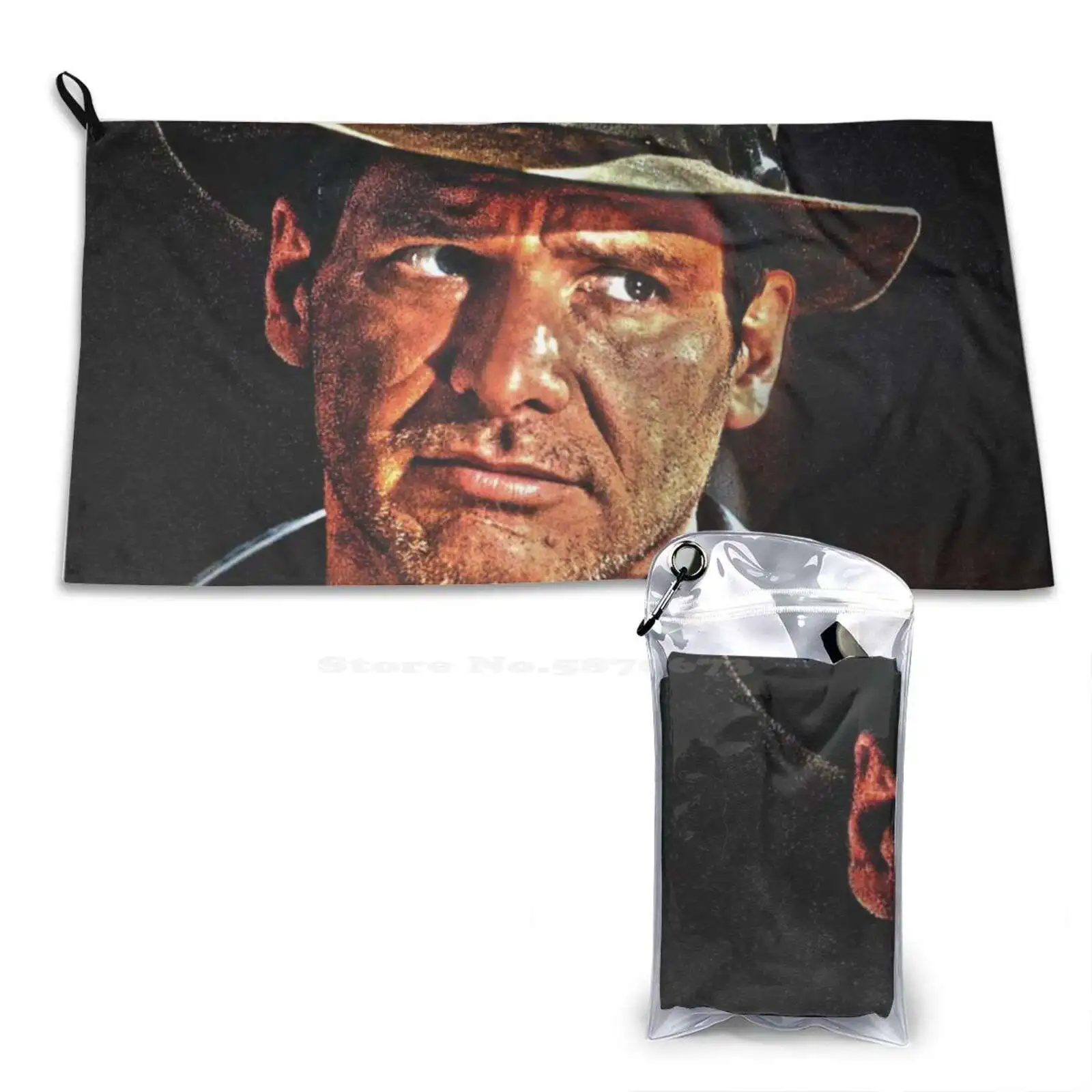 Harrison Pattern Soft Face Towel Home Outdoor Harrison Indiana Jones Movies Ridley Film 80S Deckard Vintage Cool Raiders Of The