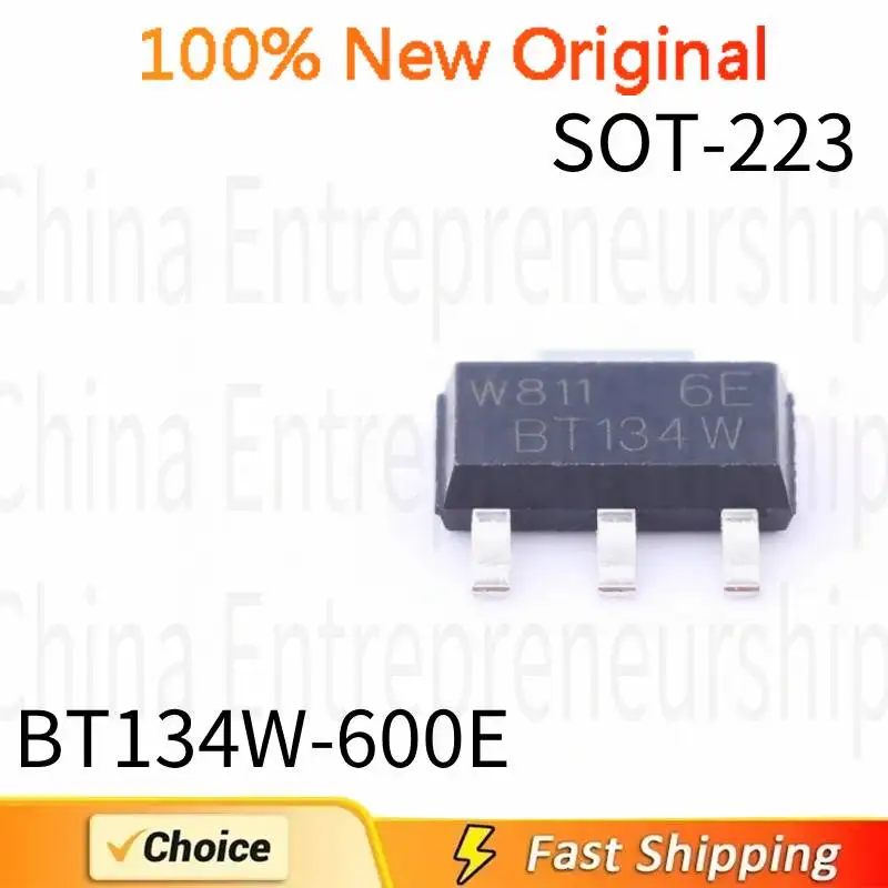 10 PCS SOT-223 BT134W-600E BT134-600 SOT-223 SMD Bidirectional thyristor 100%Quality Original/Quick delivery