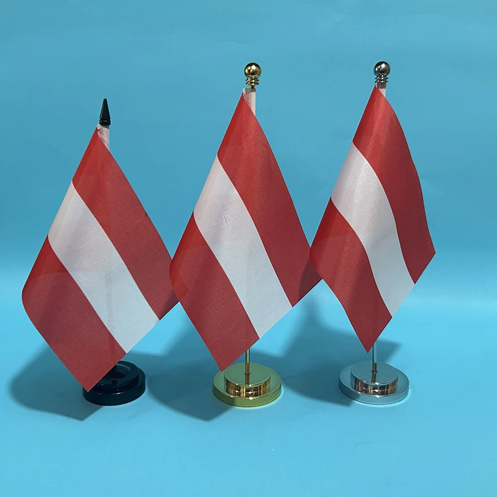 90X150cm Austria Flag Polyester 14x21cm Austria hand flag / string flag / desk flag 8x12cm Austria car flag for Decoration