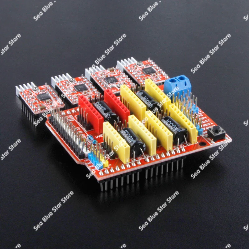 3D printer accessories cnc shield v3 engraving machine expansion board + A4988 driver with heat sink