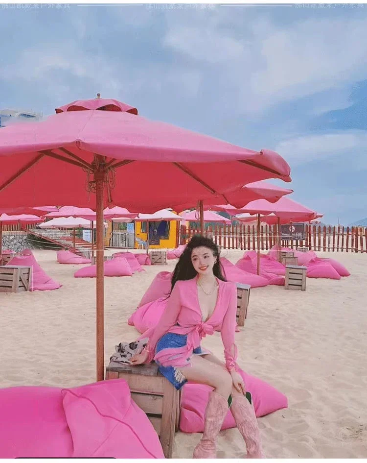 2026 2026 Wholesale Sun Waterpoof Hanging Market Umbrellas Beach Garden Parasol Patio Umbrellas & Bases Garden Outdoor Umbrella