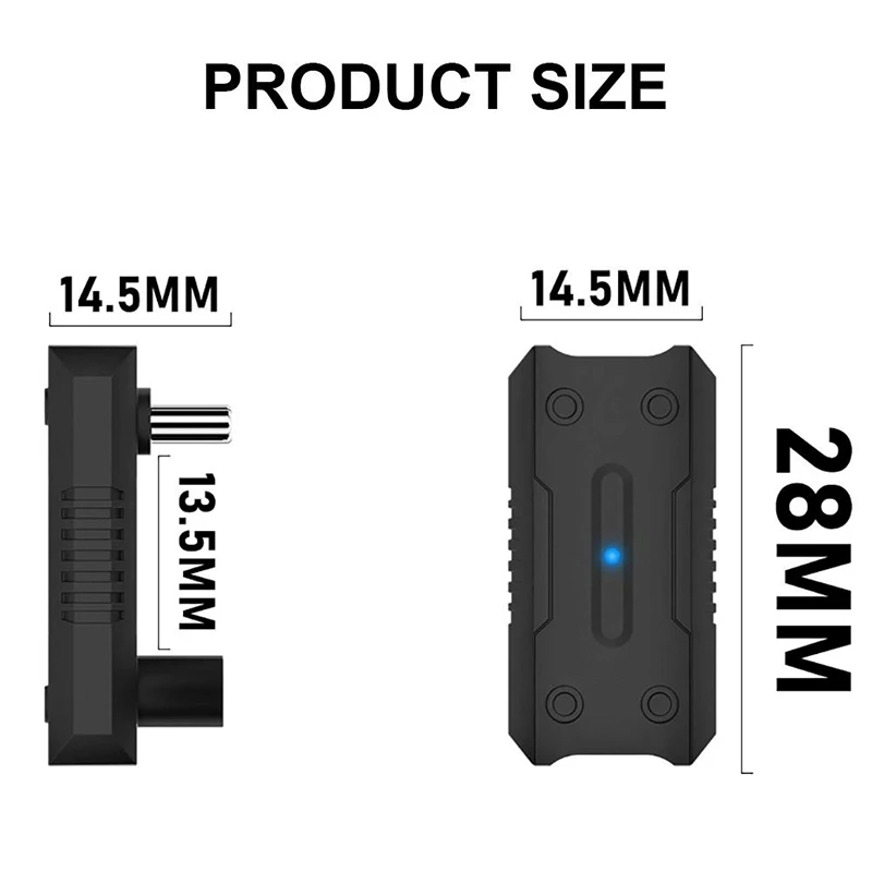 아수스 ROG 앨리 USB C타입 컨버터, U자형 암-수 20Gbps OTG 어댑터, PD 급속 충전 콘솔 액세서리, 13.5mm, 신제품