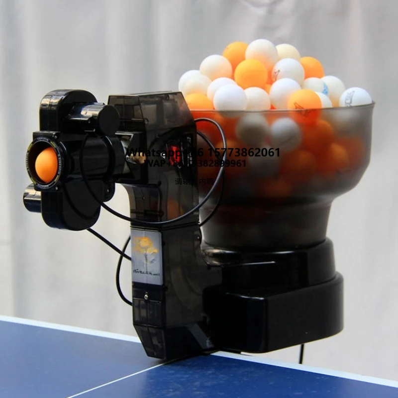 HuiPang S1001 Professional Team Table Tennis Automatic Serve Machine Training Robot ABS Plastic Frame 9-Angle Adjust 30-80