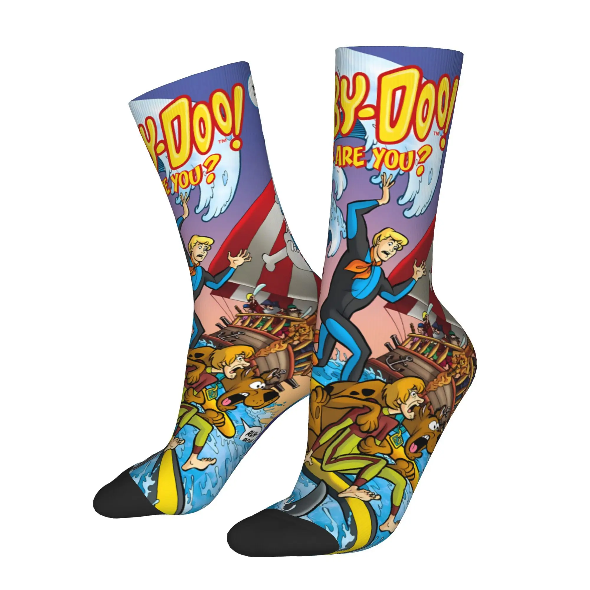 

Cartoon Sock Printed Man Polyester