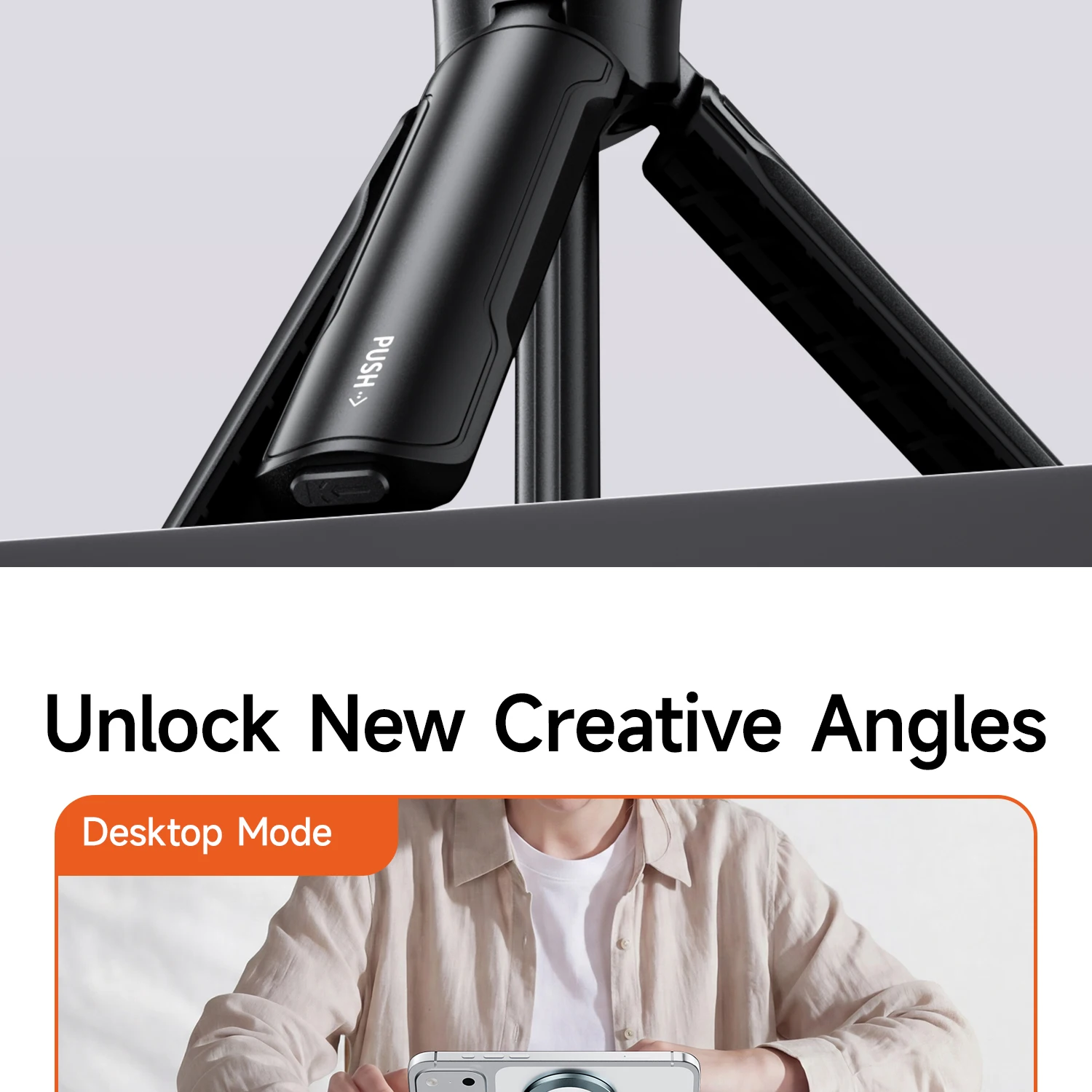 COBONE Doppelseitiger Magnetischer Handyständer Faltbar 1/4 Zoll Halterung für MagSafe Android Smartphones Desktop Fitness Vlog Live-Streaming – Detail 13