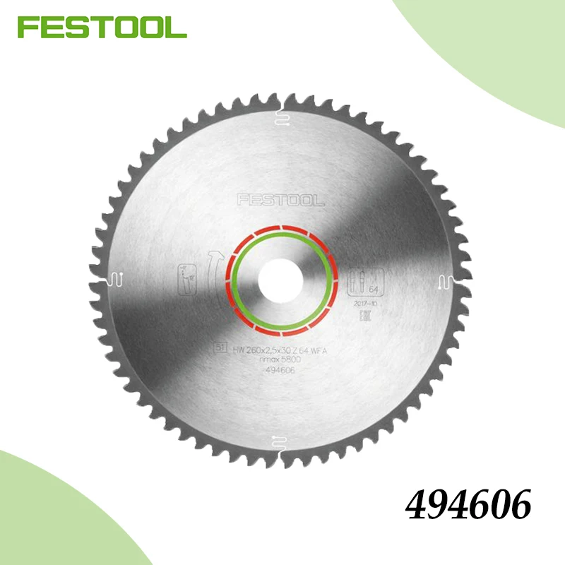 

Festool 494606 Circular Saw Blade, 210x2.4x30mm 60T, Fine Cut, for Kapex Miter Saw, Woodworking, Professional Carpenter Tool